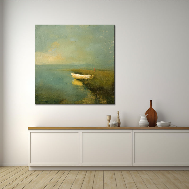 Boot op het meer