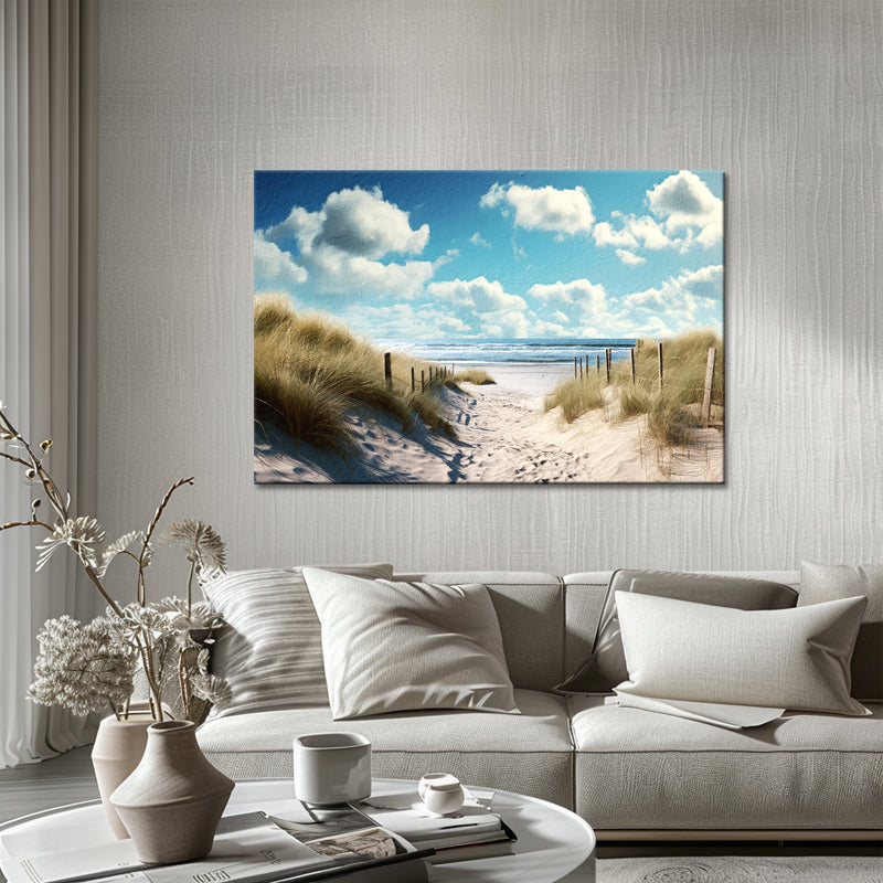 Nederlandse kust met duinen