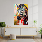 Fröhliches Zebra