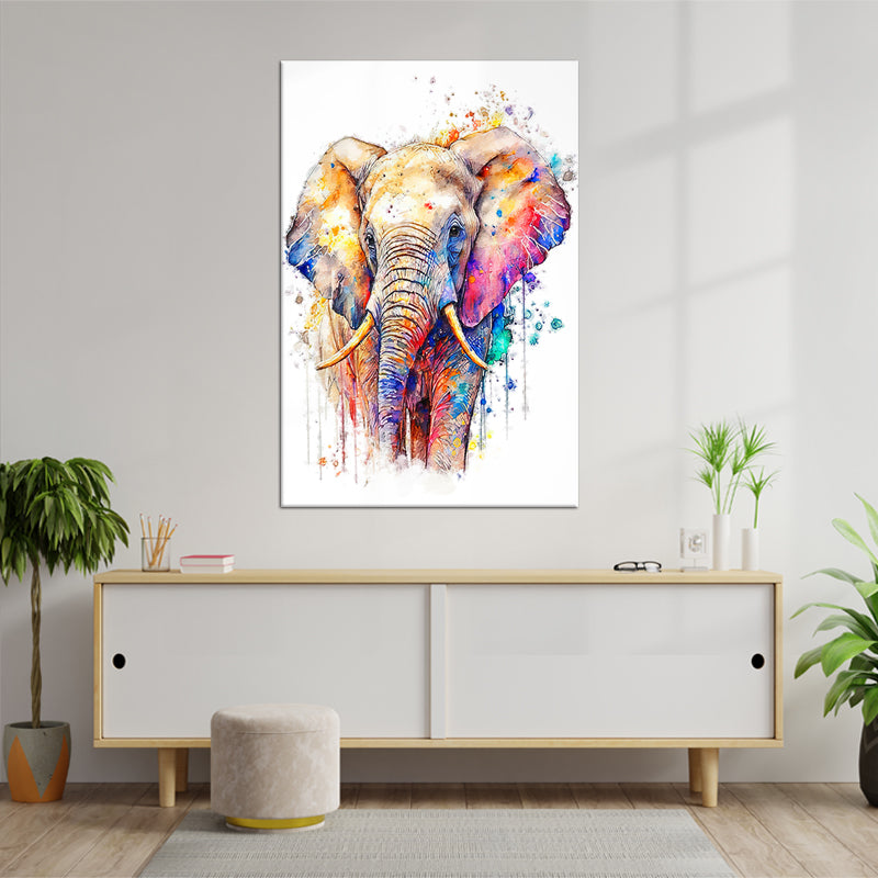 Gefärbter Elefant