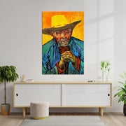 De boer schilderij van Vincent van Gogh