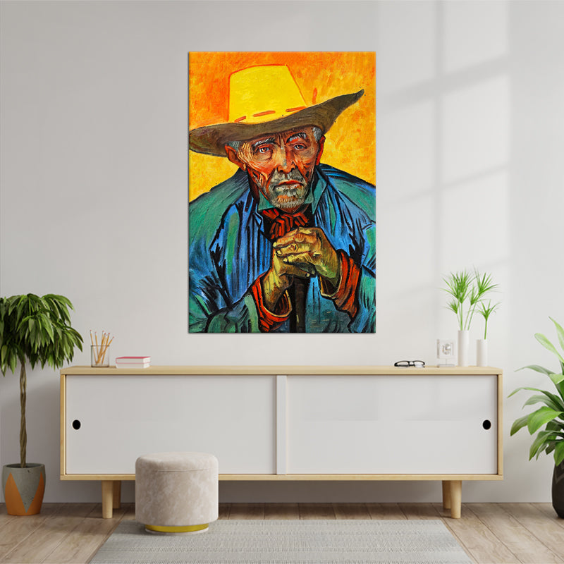 De boer schilderij van Vincent van Gogh
