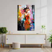 Schilderij mooie vrouw