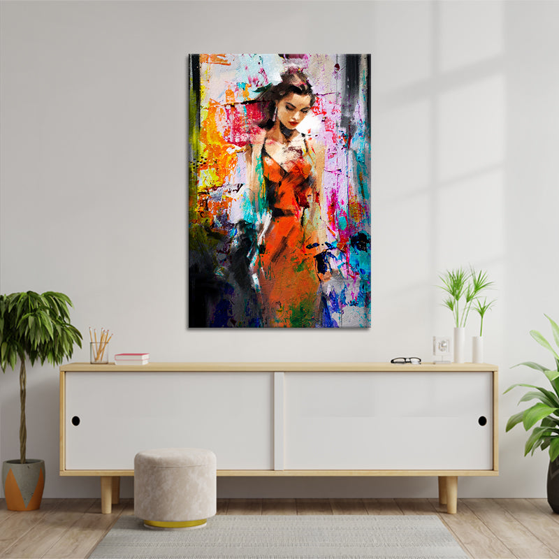 Schilderij mooie vrouw