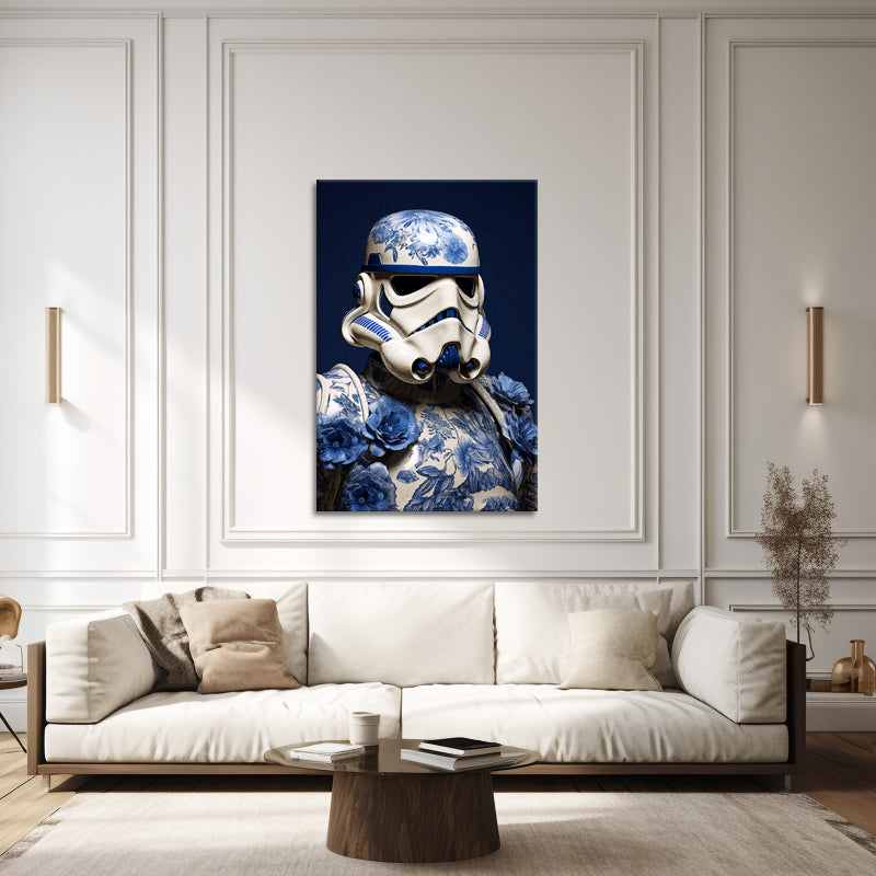 Star Wars-Figuren im Delfter-Blau-Stil