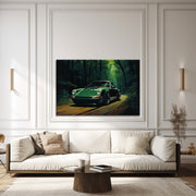 Groene Porsche