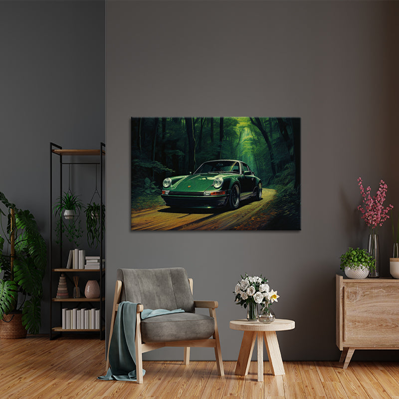 Groene Porsche