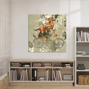 Acrobat op fiets