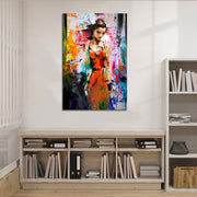 Schilderij mooie vrouw