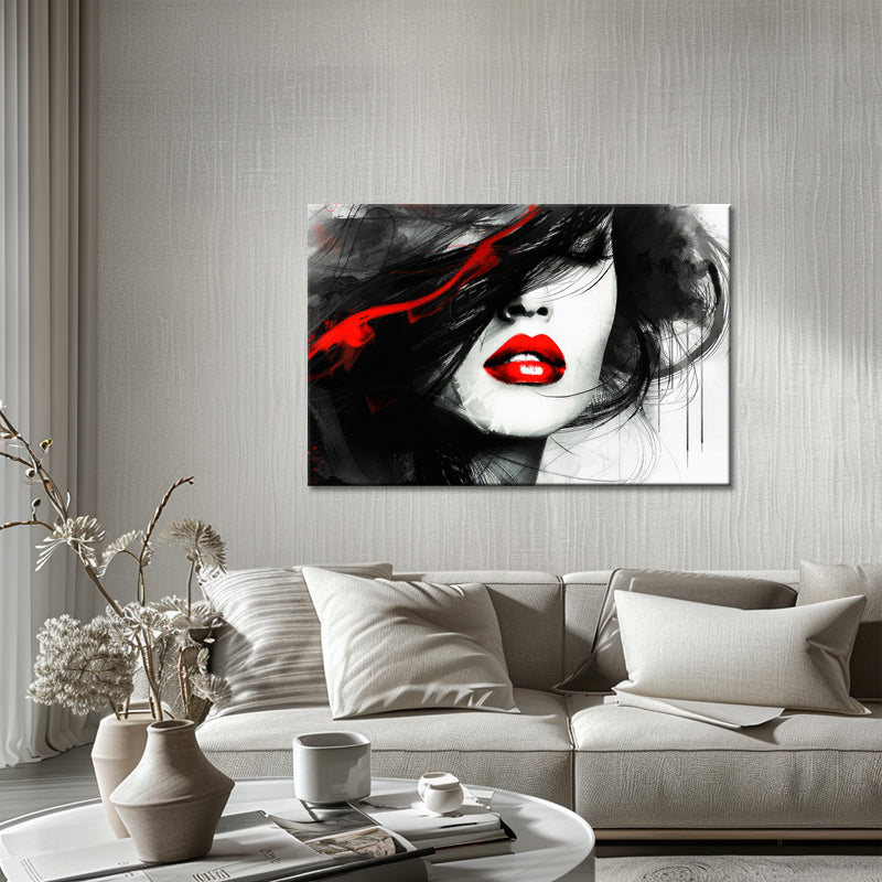 Rote Lippen