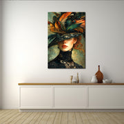 Vrouw met Hoed schilderij