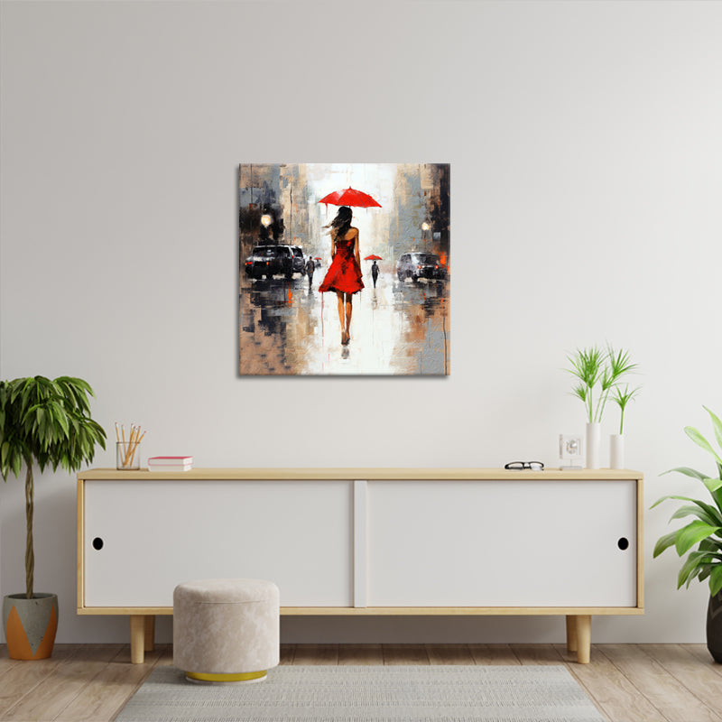 Vrouw met paraplu II