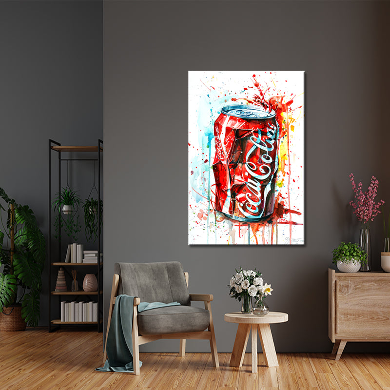 Coca-Cola auf Leinwand