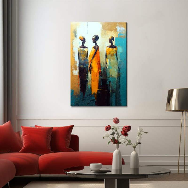 Malt 3 afrikanische Frauen