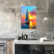Zeilboot Schilderij