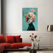 Frau mit Blumen V