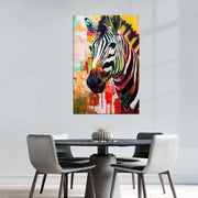 Fröhliches Zebra