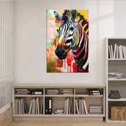Fröhliches Zebra