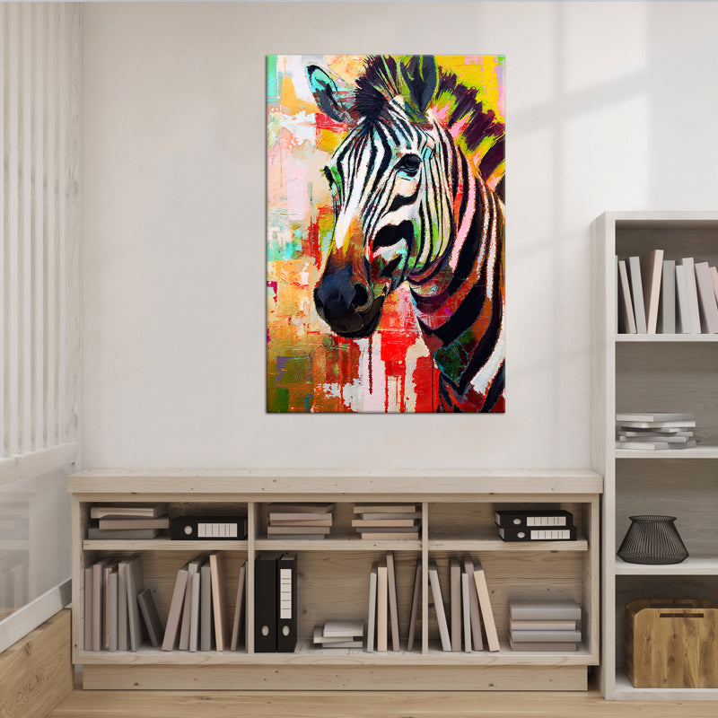 Fröhliches Zebra