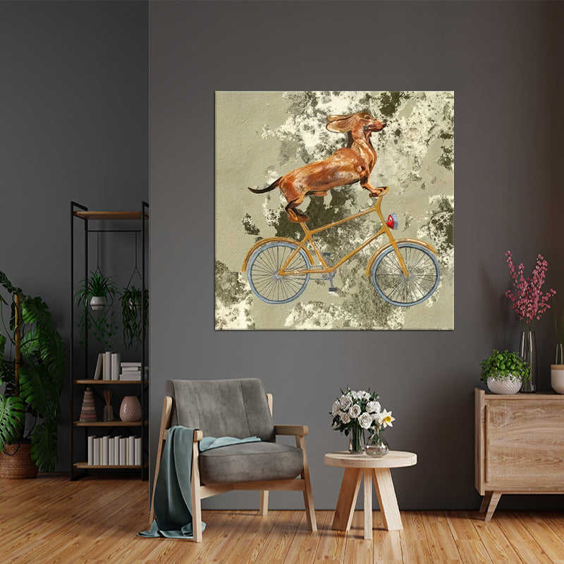 Acrobat op fiets