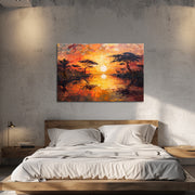 Safari bei Sonnenuntergang