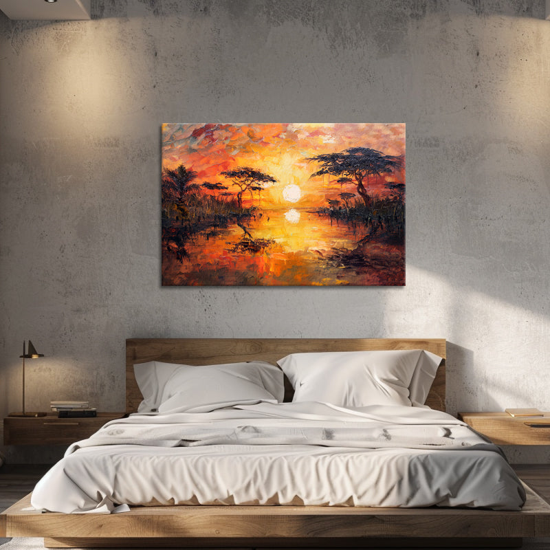 Safari bei Sonnenuntergang