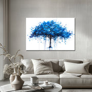 Gemälde blauer Baum