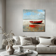 Zee en strand en boot