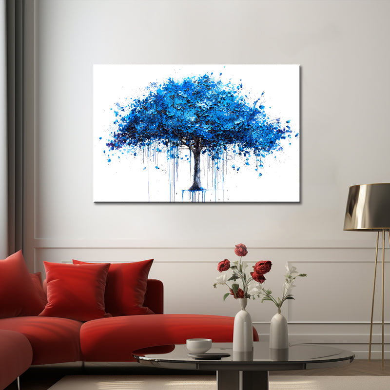 Gemälde blauer Baum