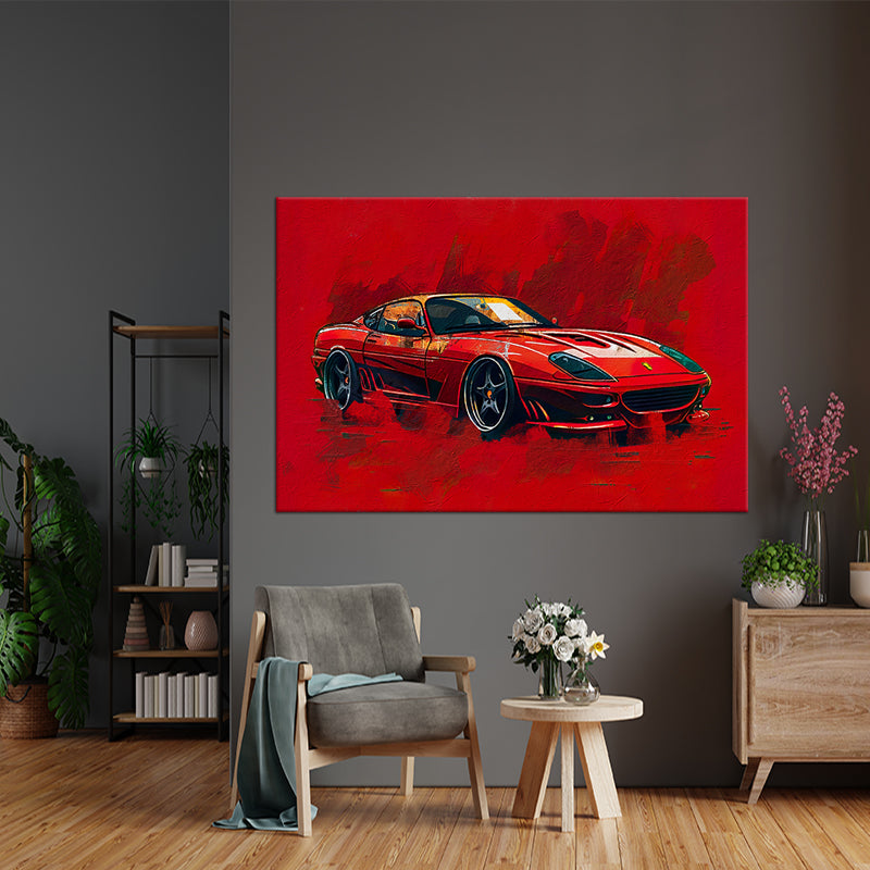 Ferrari-Gemälde gemischt