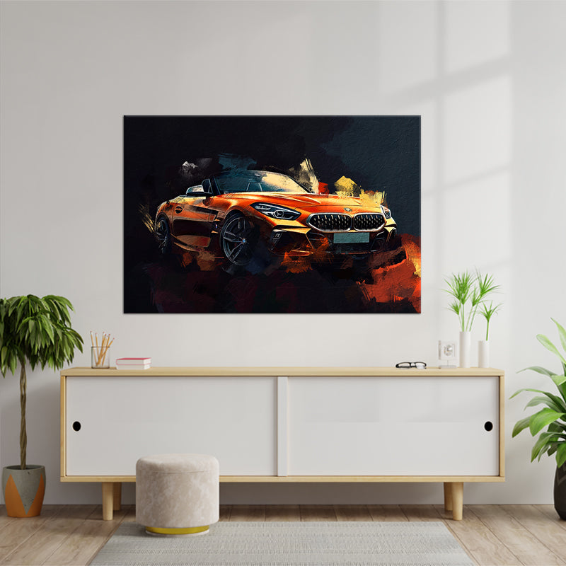 Bmw schilderij mixed
