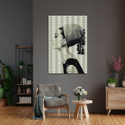 Audrey Hepburn zwart wit grijs