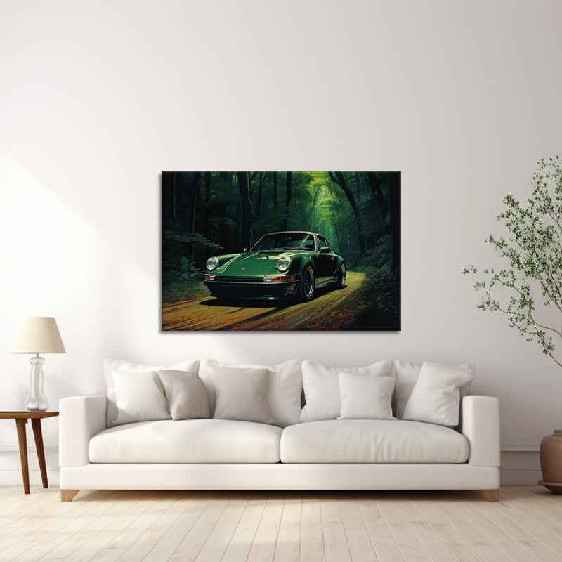 Groene Porsche