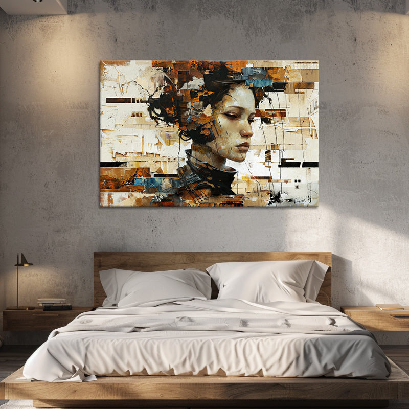Frau in Mixed Media