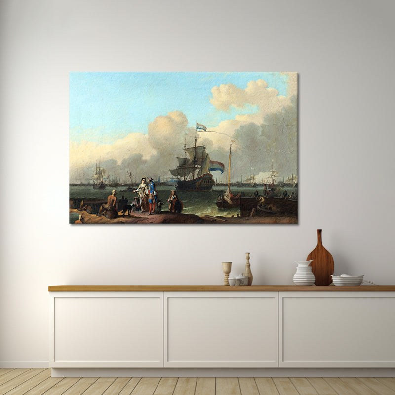 Het IJ voor Amsterdam - Ludolf Bakhuysen