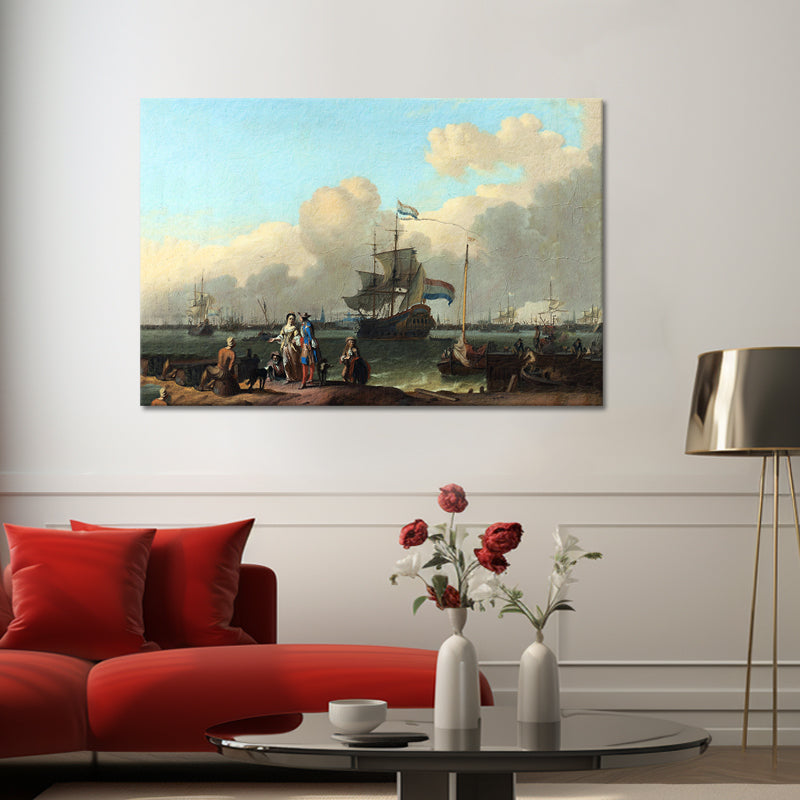 Het IJ voor Amsterdam - Ludolf Bakhuysen