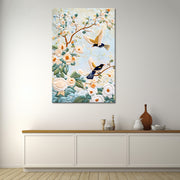 Twee vogels schilderij