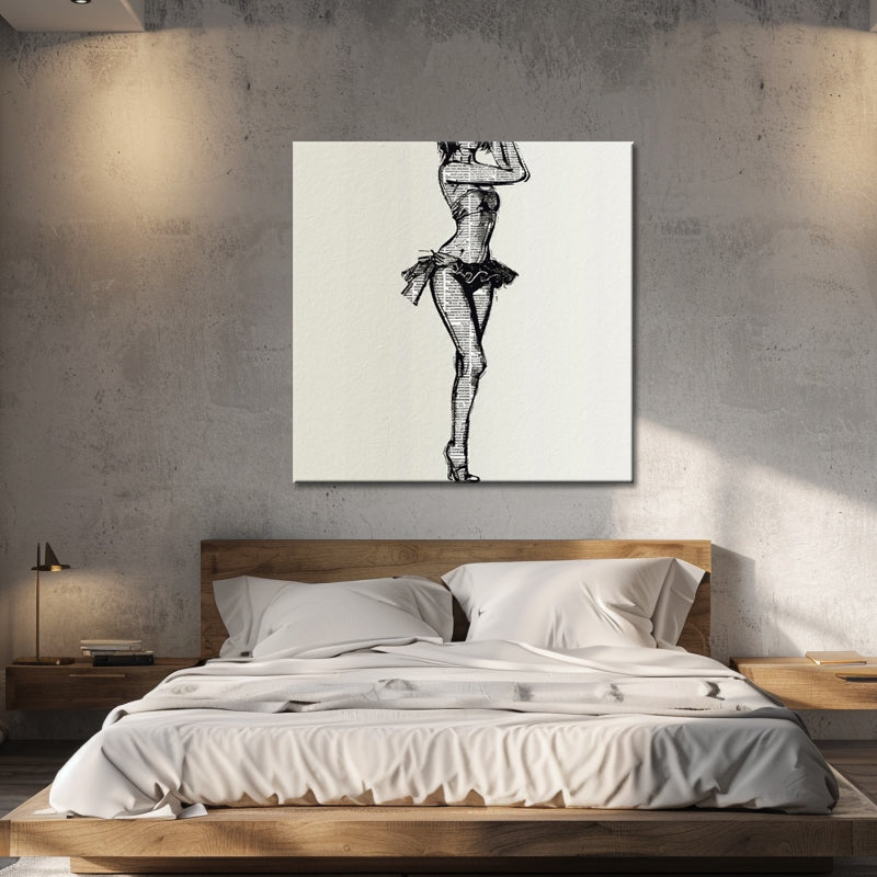 Schilderij dame