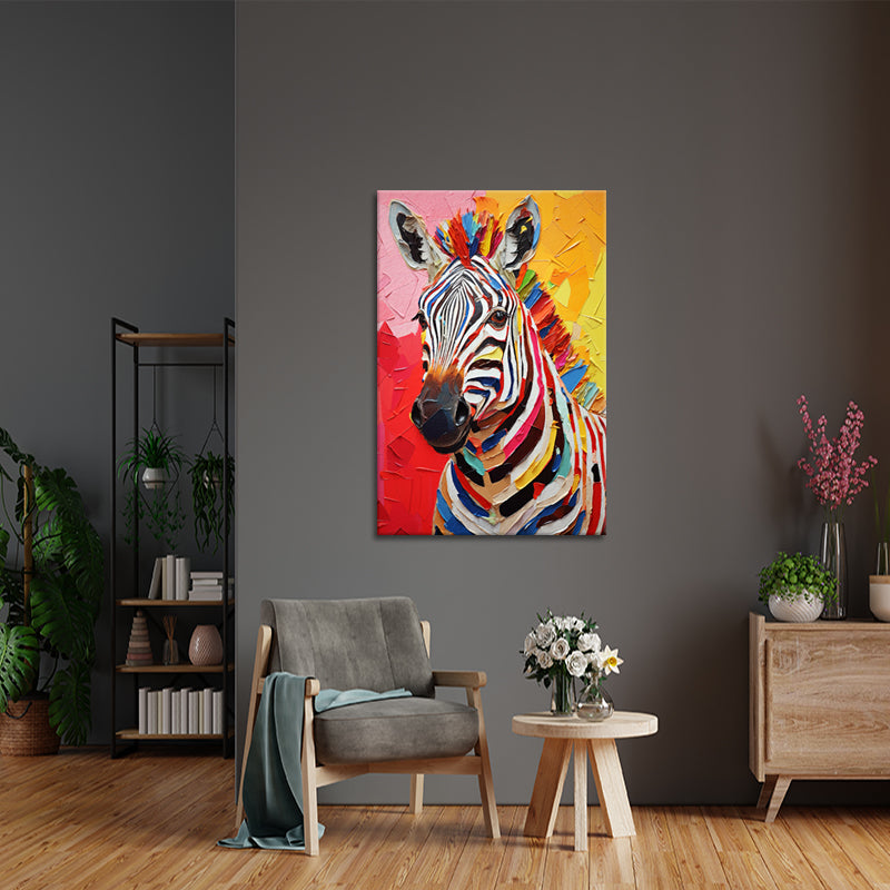 Buntes Zebra