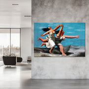 Zwei Frauen am Strand rennend - Picasso
