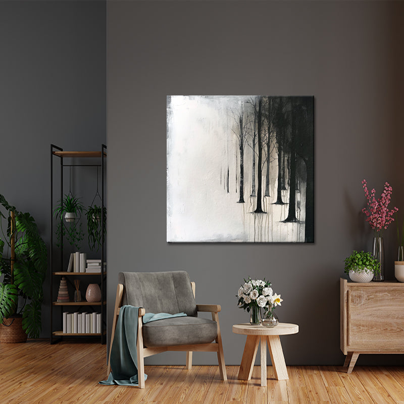 Landschap in zwart wit