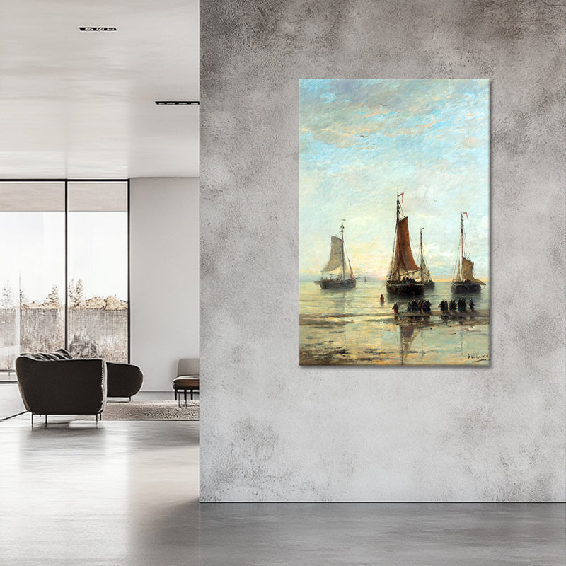 Avondstond op zee - Hendrik Willem Mesdag