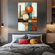 Abstract line schilderij