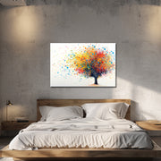 Schilderij kleurrijke boom