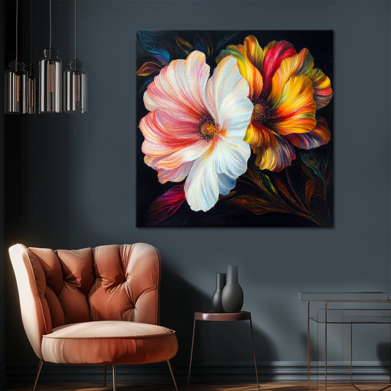 Zwei Blumen Gemälde II