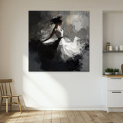 Danseres in een witte jurk