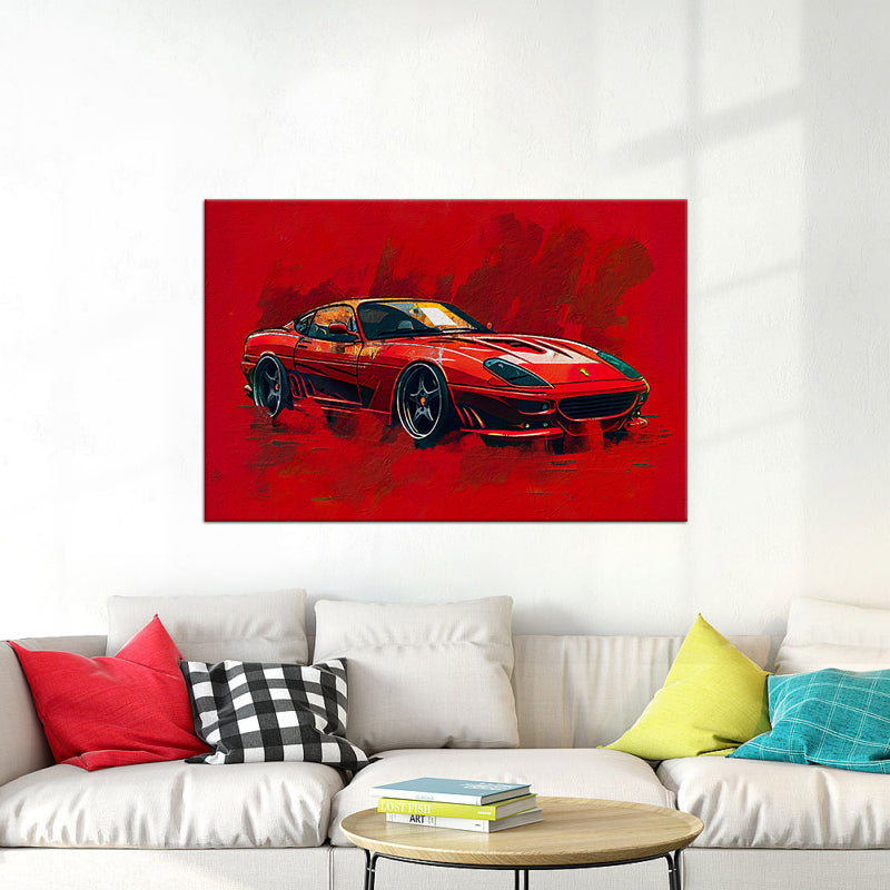 Ferrari-Gemälde gemischt