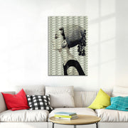 Audrey Hepburn zwart wit grijs