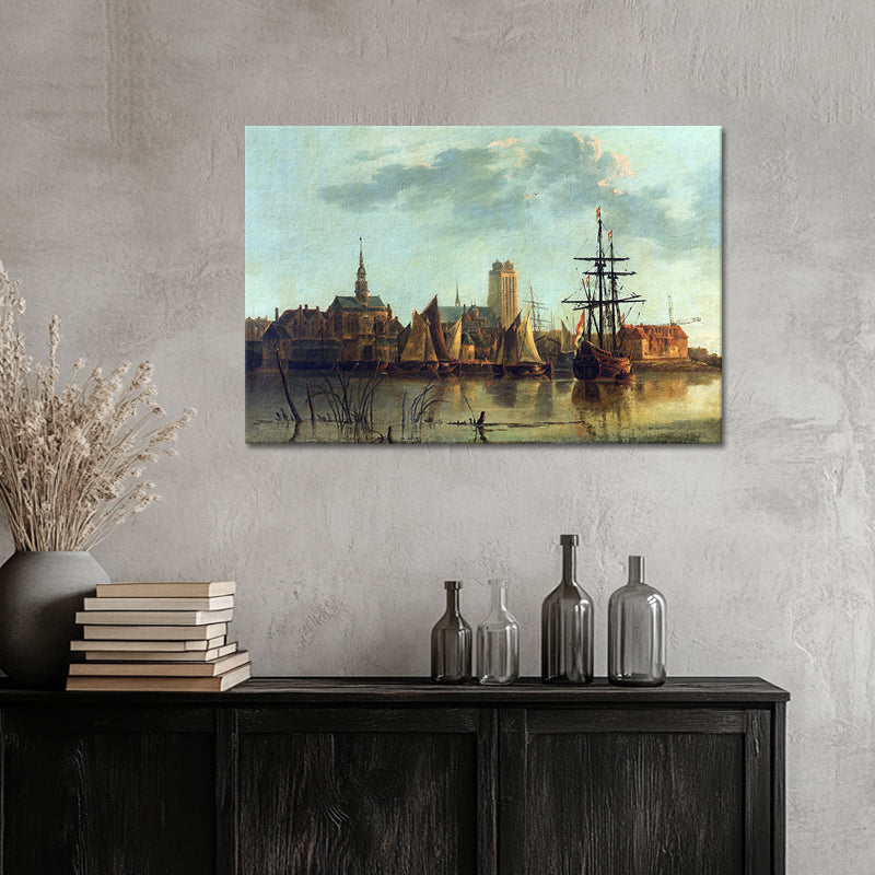 Blick auf Dordrecht bei Sonnenuntergang - Aelbert Cuyp