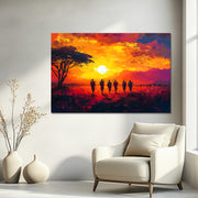 Sonnenuntergang in der Savanne II